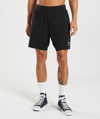 Black Men's Gymshark Critical 7" Shorts | CA7811-590