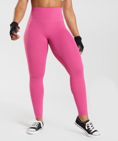 Deep Pink Women's Gymshark Legacy Leggings | CA2152-799