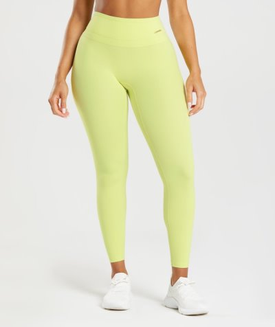 Green Women's Gymshark Whitney High Rise Leggings | CA7059-805