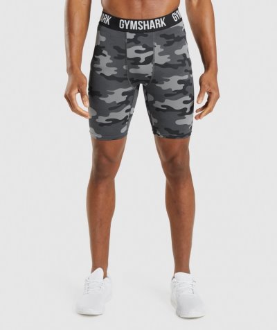 Grey Men's Gymshark Element Baselayer Shorts | CA7480-036