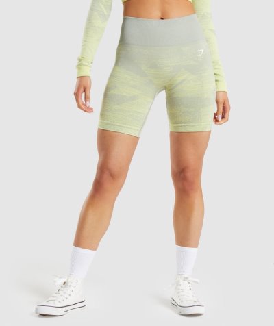 Grey Women's Gymshark Adapt Ombre Seamless Shorts | CA7390-010
