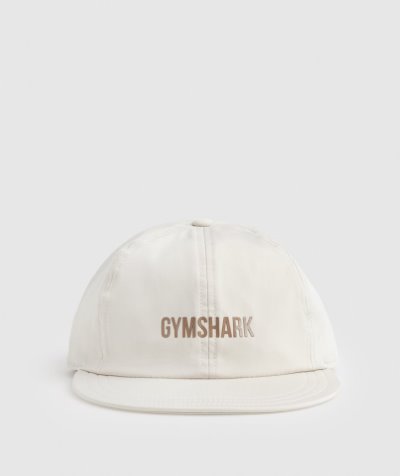 Grey Women's Gymshark Flat Peak Caps | CA0707-901