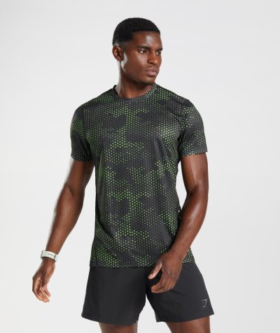 Light Green Men's Gymshark Sport T Shirts | CA8922-165
