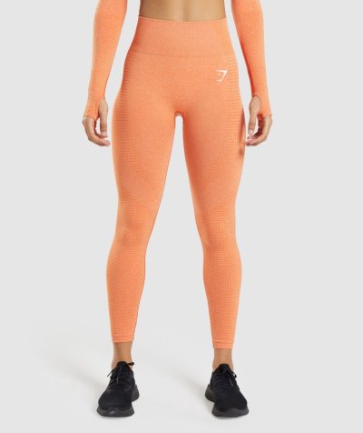 Orange Women's Gymshark Vital Seamless 2.0 Leggings | CA5907-748