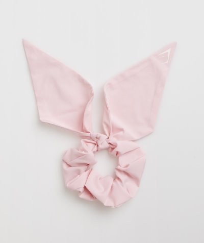 Pink Women's Gymshark Bow Scrunchie | CA8289-511