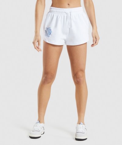 White Women's Gymshark Leg Day Shorts | CA4936-393